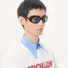 Owalne okulary z oprawkami z acetatu Owalne okulary z oprawkami z acetatu