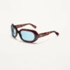 Owalne okulary z oprawkami z acetatu Owalne okulary z oprawkami z acetatu