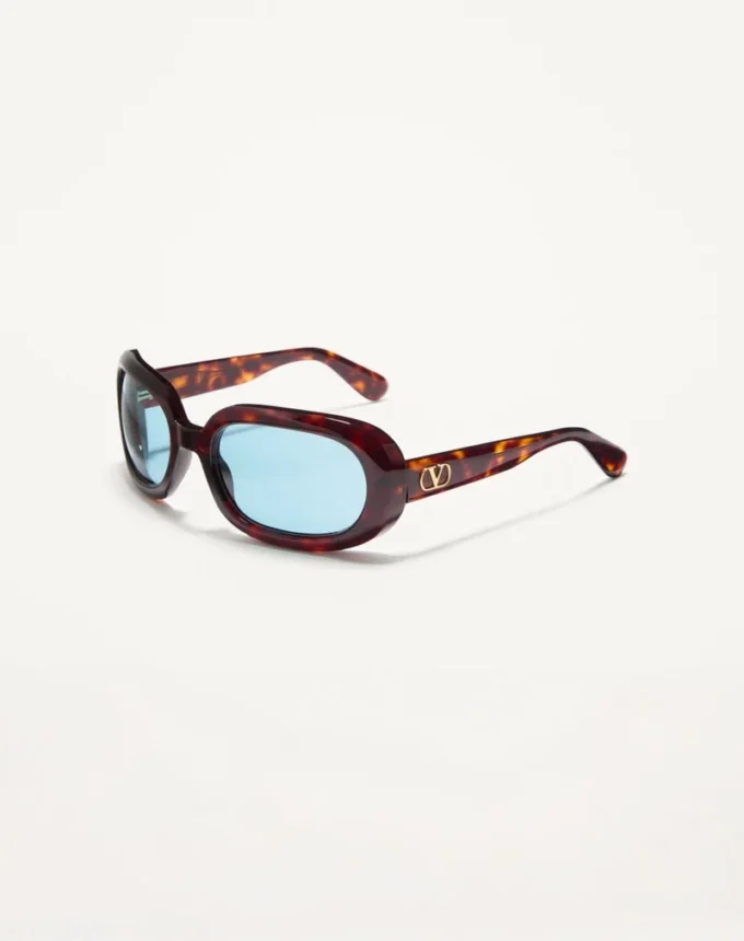 Owalne okulary z oprawkami z acetatu Owalne okulary z oprawkami z acetatu