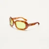 Owalne okulary z oprawkami z acetatu Owalne okulary z oprawkami z acetatu