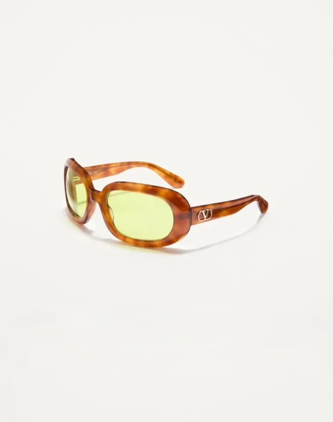 Owalne okulary z oprawkami z acetatu Owalne okulary z oprawkami z acetatu