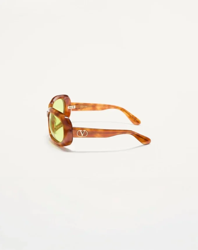 Owalne okulary z oprawkami z acetatu Owalne okulary z oprawkami z acetatu