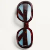 Owalne okulary z oprawkami z acetatu Owalne okulary z oprawkami z acetatu