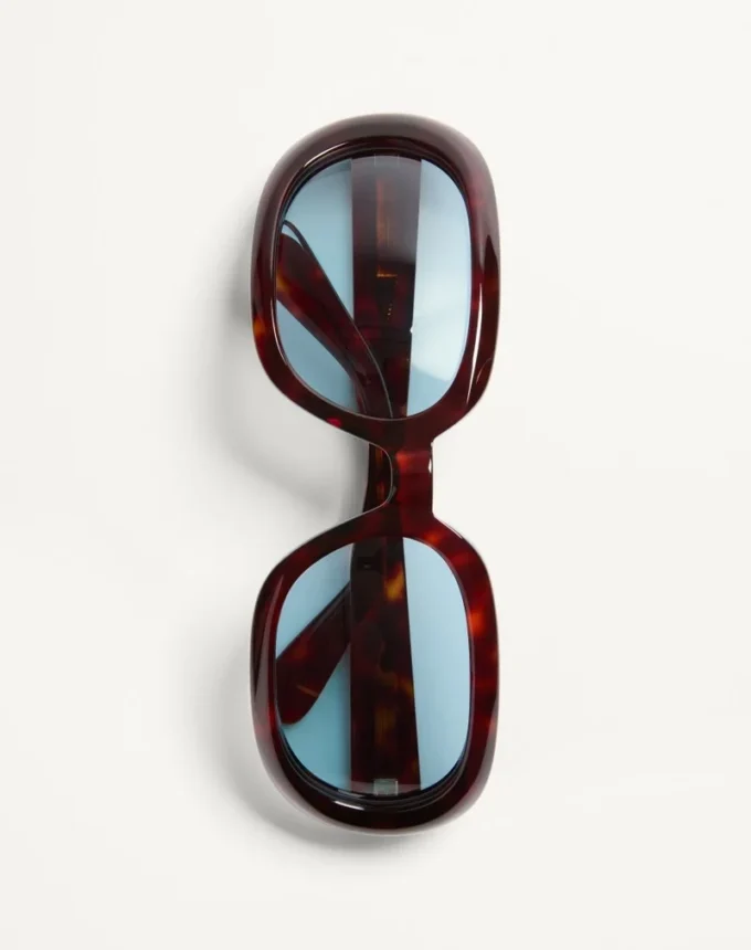 Owalne okulary z oprawkami z acetatu Owalne okulary z oprawkami z acetatu