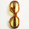 Owalne okulary z oprawkami z acetatu Owalne okulary z oprawkami z acetatu