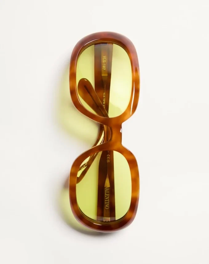 Owalne okulary z oprawkami z acetatu Owalne okulary z oprawkami z acetatu