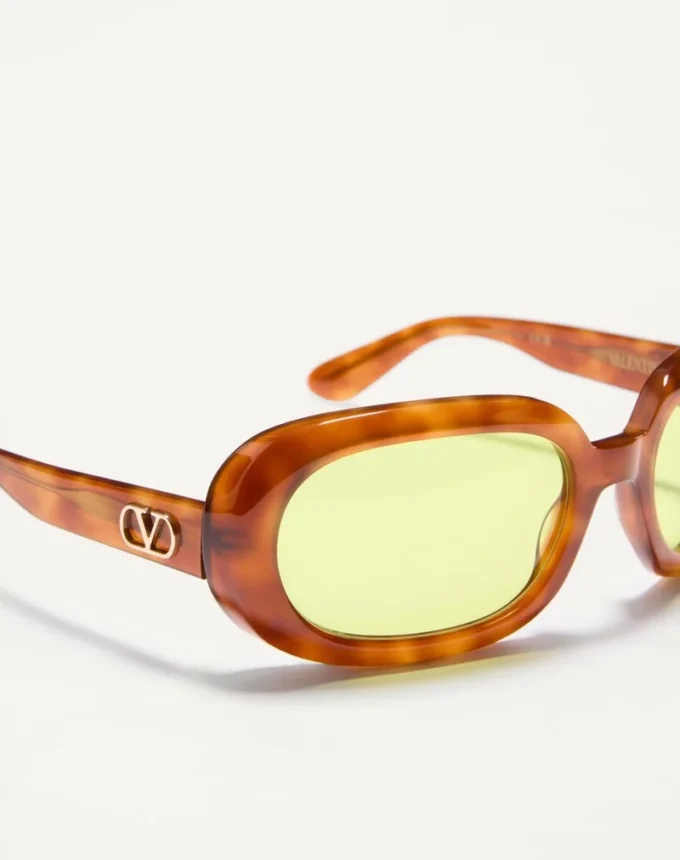 Owalne okulary z oprawkami z acetatu Owalne okulary z oprawkami z acetatu