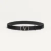 Pasek Vlogo Signature z błyszczącej skóry cielęcej 30 mm Pasek Vlogo Signature z błyszczącej skóry cielęcej 30 mm