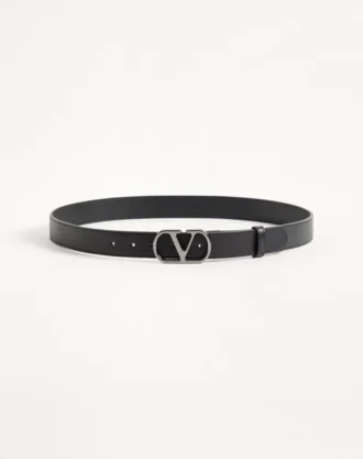 Pasek VLogo Signature z błyszczącej skóry cielęcej 30 mm Pasek VLogo Signature z błyszczącej skóry cielęcej 30 mm
