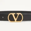 Pasek Vlogo Signature z błyszczącej skóry cielęcej 30 mm Pasek Vlogo Signature z błyszczącej skóry cielęcej 30 mm