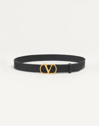 Pasek VLogo Signature z cielęcej skóry 30 mm Pasek VLogo Signature z cielęcej skóry 30 mm