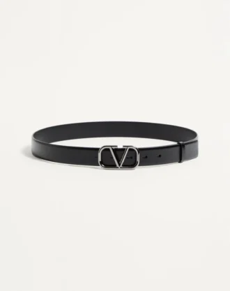 Pasek VLogo Signature z cielęcej skóry 30 mm Pasek VLogo Signature z cielęcej skóry 30 mm