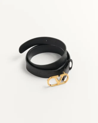 Pasek VLogo Signature z cielęcej skóry 30 mm Pasek VLogo Signature z cielęcej skóry 30 mm