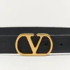 Pasek VLogo Signature z cielęcej skóry 30 mm