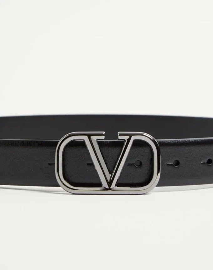 Pasek VLogo Signature z cielęcej skóry 30 mm