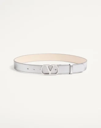 Pasek Vlogo Signature z laminowanej skóry cielęcej 30 mm Pasek Vlogo Signature z laminowanej skóry cielęcej 30 mm