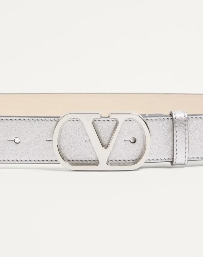 Pasek Vlogo Signature z laminowanej skóry cielęcej 30 mm Pasek Vlogo Signature z laminowanej skóry cielęcej 30 mm