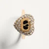 Pierścionek Coeur Royal z metalu, emalii i kryształów Swarovski® Pierścionek Coeur Royal z metalu, emalii i kryształów Swarovski®