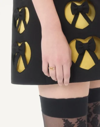 Pierścionek Ovalette z metalu i kryształami Swarovski®