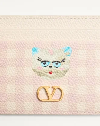 Portfel Vlogo Signature Le Chat De La Maison z ziarnistej skóry cielęcej