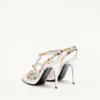 Rockstud Décolleté z laminowanej skóry nappa z kaboszonem i kryształami 100 mm Rockstud Décolleté z laminowanej skóry nappa z kaboszonem i kryształami 100 mm