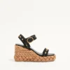 ROCKSTUD WEDGE Z SKÓRY CIELĘCEJ 100 MM ROCKSTUD WEDGE Z SKÓRY CIELĘCEJ 100 MM