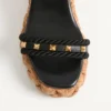 ROCKSTUD WEDGE Z SKÓRY CIELĘCEJ 100 MM ROCKSTUD WEDGE Z SKÓRY CIELĘCEJ 100 MM