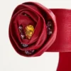 Sandały Drip Rose z koźlej skóry z kryształami 105 mm