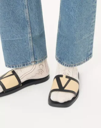 Sandały Viva Superstar Slide z nappa Sandały Viva Superstar Slide z nappa