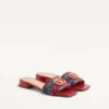 Sandały Vlogo Signature Denim Slide z haftem Cherryfic 20 mm