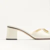 Sandały Vlogo Signature Slide z cielęcej skóry 60 mm Sandały Vlogo Signature Slide z cielęcej skóry 60 mm