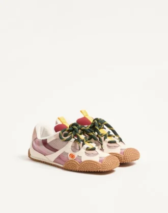 Sneakersy Amphibia z gumowanej skóry cielęcej i skóry cielęcej Sneakersy Amphibia z gumowanej skóry cielęcej i skóry cielęcej