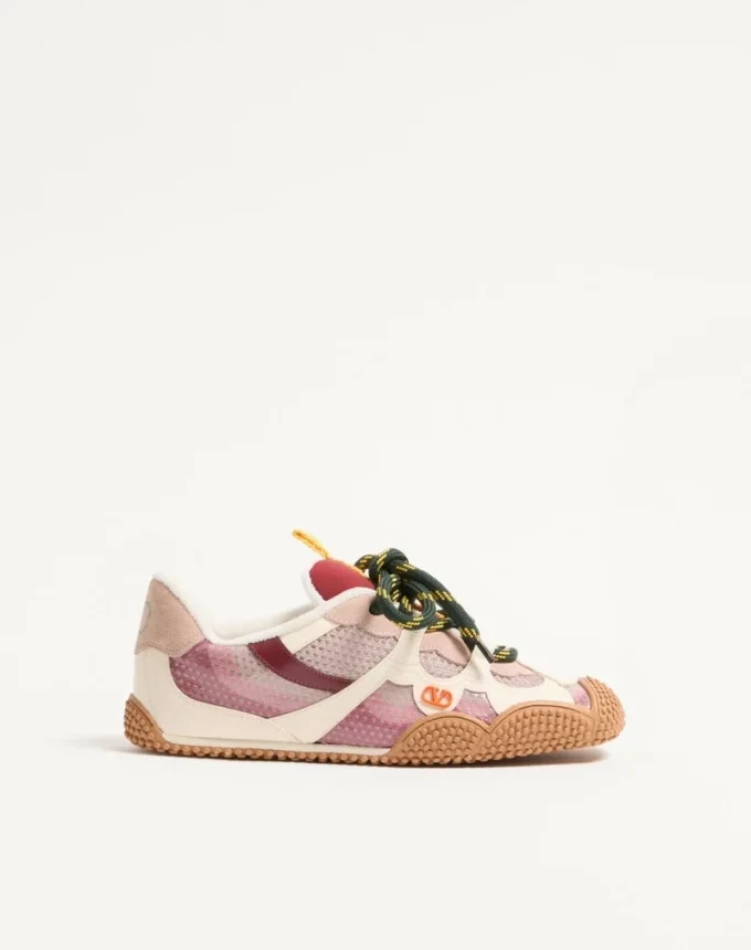 Sneakersy Amphibia z gumowanej skóry cielęcej i skóry cielęcej Sneakersy Amphibia z gumowanej skóry cielęcej i skóry cielęcej