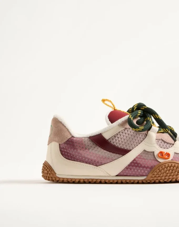 Sneakersy Amphibia z gumowanej skóry cielęcej i skóry cielęcej Sneakersy Amphibia z gumowanej skóry cielęcej i skóry cielęcej