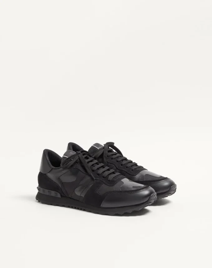 Sneakersy Camouflage Noir Rockrunner