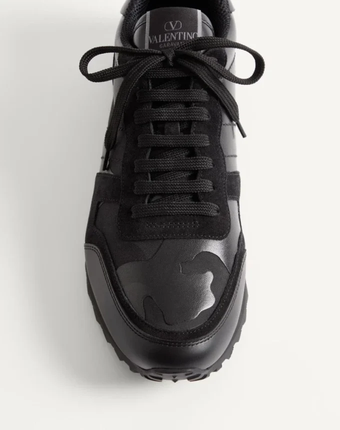 Sneakersy Camouflage Noir Rockrunner