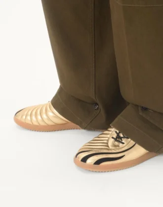 Sneakersy Kicky z laminowanej skóry nappa Sneakersy Kicky z laminowanej skóry nappa
