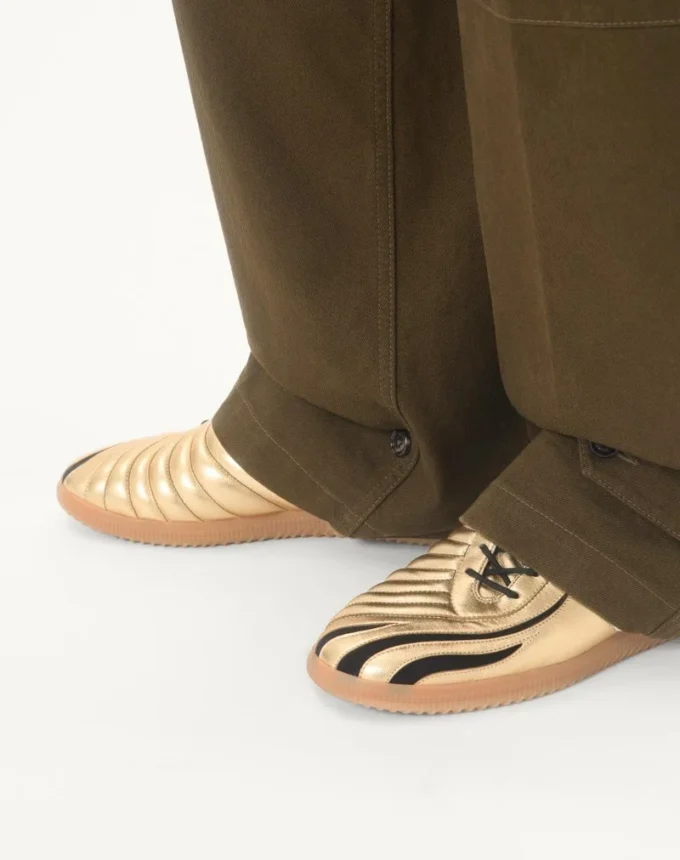 Sneakersy Kicky z laminowanej skóry nappa Sneakersy Kicky z laminowanej skóry nappa