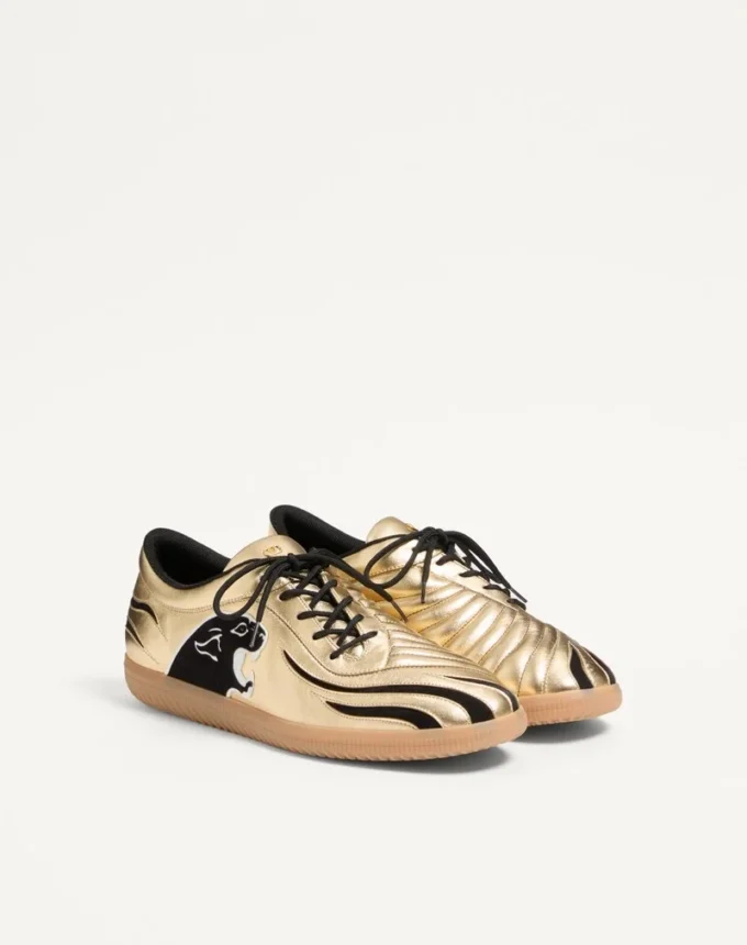 Sneakersy Kicky z laminowanej skóry nappa Sneakersy Kicky z laminowanej skóry nappa