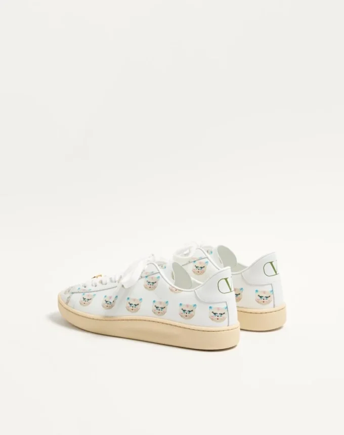 Sneakersy Royco z cielęcej skóry nappa z motywem Le Chat De La Maison