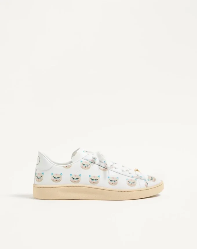 Sneakersy Royco z cielęcej skóry nappa z motywem Le Chat De La Maison