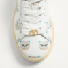 Sneakersy Royco z cielęcej skóry nappa z motywem Le Chat De La Maison Sneakersy Royco z cielęcej skóry nappa z motywem Le Chat De La Maison