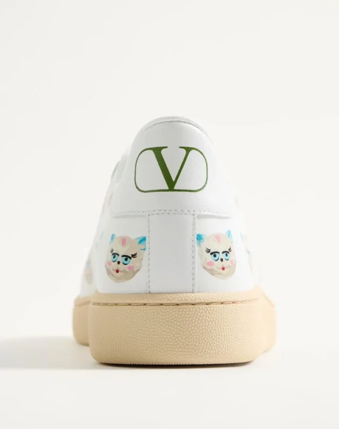 Sneakersy Royco z cielęcej skóry nappa z motywem Le Chat De La Maison