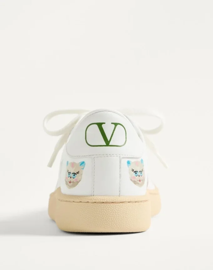 Sneakersy Royco z cielęcej skóry nappa z motywem Le Chat De La Maison Sneakersy Royco z cielęcej skóry nappa z motywem Le Chat De La Maison