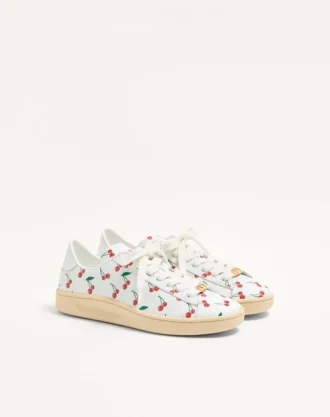 Sneakersy Royco z nappa cielęcej ze wzorem Cherryfic Sneakersy Royco z nappa cielęcej ze wzorem Cherryfic