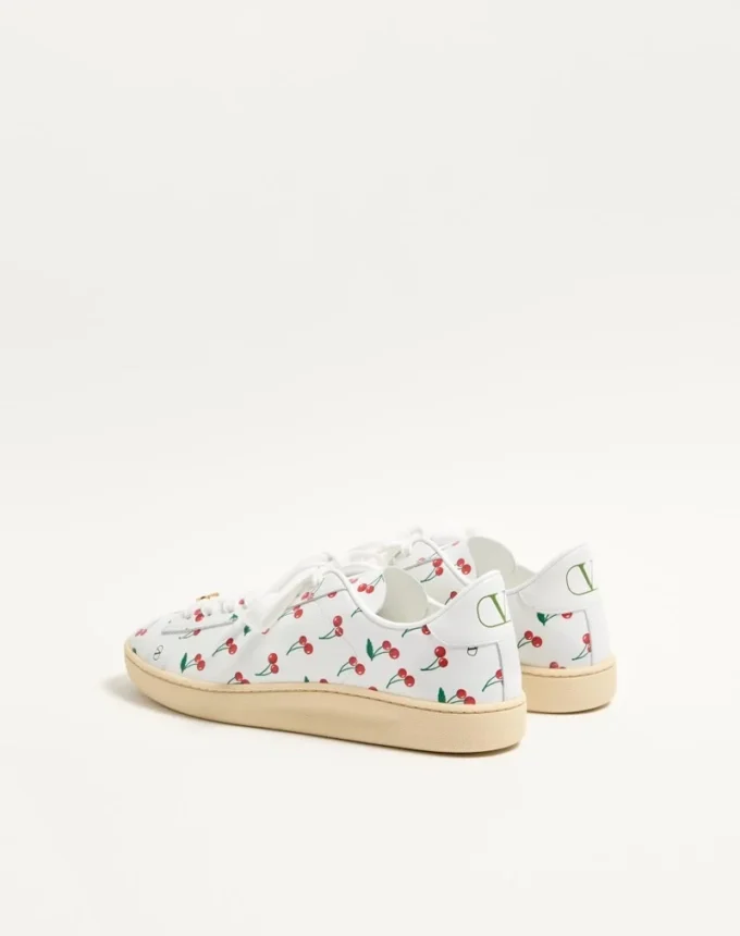 Sneakersy Royco z nappa cielęcej ze wzorem Cherryfic Sneakersy Royco z nappa cielęcej ze wzorem Cherryfic
