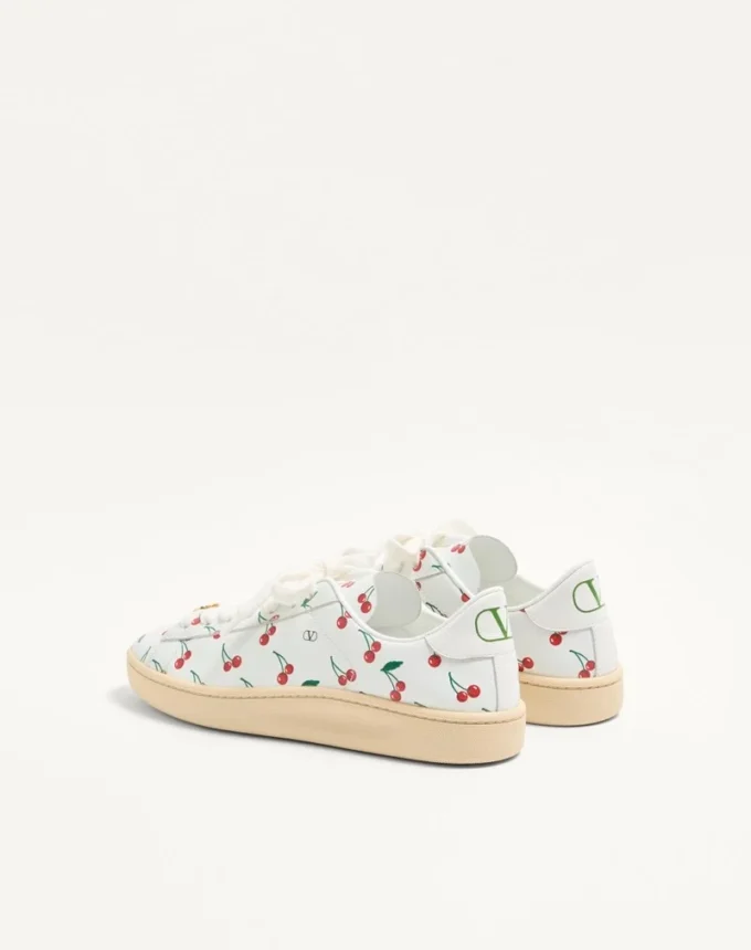 Sneakersy Royco z nappa cielęcej ze wzorem Cherryfic Sneakersy Royco z nappa cielęcej ze wzorem Cherryfic
