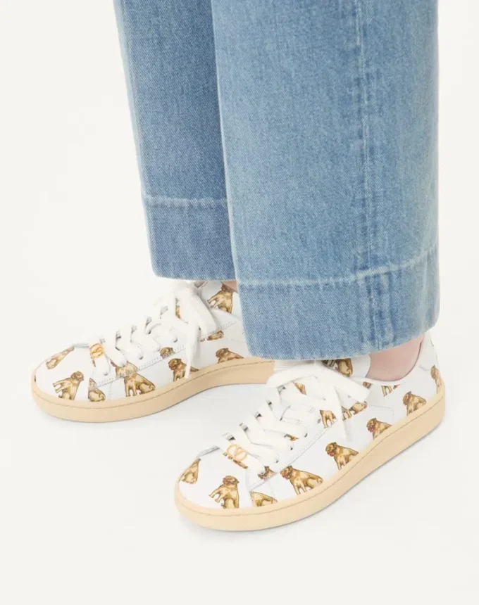 Sneakersy Royco z nappa cielęcej ze wzorem Petit Charles