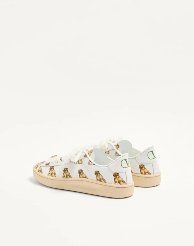 Sneakersy Royco z nappa cielęcej ze wzorem Petit Charles