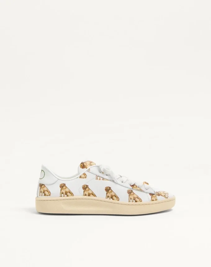 Sneakersy Royco z nappa cielęcej ze wzorem Petit Charles
